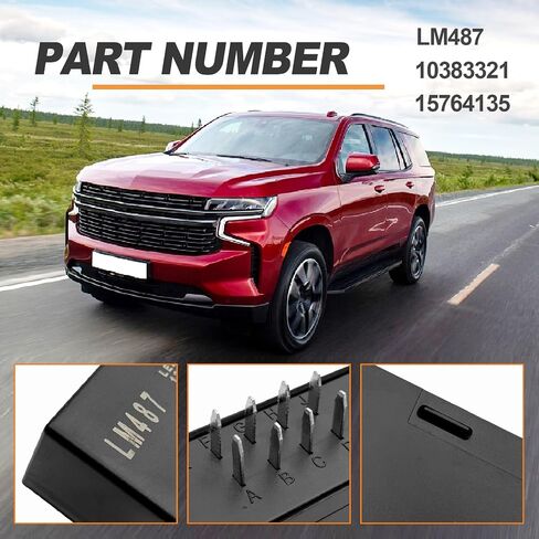 LED Flasher Relay Turn Signal Replace# 15231201 LM487 15764135 10383321 Hazard Warning and Turn Signal Flasher Compatible with 2003 2004 2005 2006 2007 Hummer Chevy Cadillac GMC in Saudi Arabia