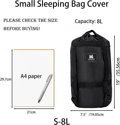 MOPHOEXII Compression Sack,12L/24L/45L Compression Stuff Sack,Water Resistant Compression Bag Lightweight Nylon Compression Sack-Space Saving Gear for Camping, Hiking-45L in Saudi Arabia