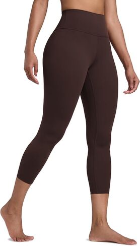 CRZ Yoga Womens Butterlift High Cermed Capris Leggings 23 " - Pilates Pilates Crop Gym Pantics Athletic Yoga Pants in Saudi Arabia