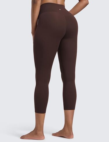 CRZ Yoga Womens Butterlift High Cermed Capris Leggings 23 " - Pilates Pilates Crop Gym Pantics Athletic Yoga Pants in Saudi Arabia