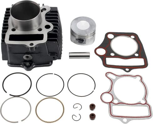 مجموعة أسطوانة 52.4 ملم مع حشوات ومجموعة من طقم إعادة بناء حلقة المكبس ل 4-Stroke 1P52FMH المحرك الأفقي 110cc ATV Dirt Pit Pike Go Karts Quad 4 Wheeler Dune Buggys in Saudi Arabia