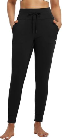 baleaf Women's Fleece Lined Jogger-Fit Leggings Warm Yoga Pants with Pockets Thermal Sweatpants Winter Lounge Casual Running in Saudi Arabia