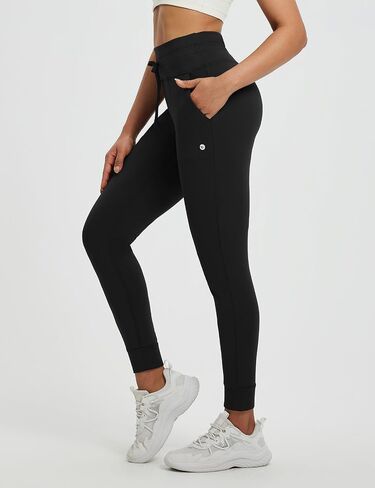 baleaf Women's Fleece Lined Jogger-Fit Leggings Warm Yoga Pants with Pockets Thermal Sweatpants Winter Lounge Casual Running in Saudi Arabia