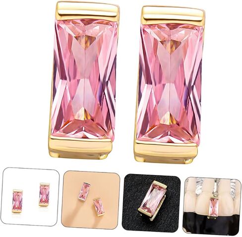 2pcs الهيب هوب الأسنان تشويس أسنان الأسنان المعدنية مع إكسسوارات شواء الديكور للحفلات الحفلات لحفلات تأثيري in Kuwait