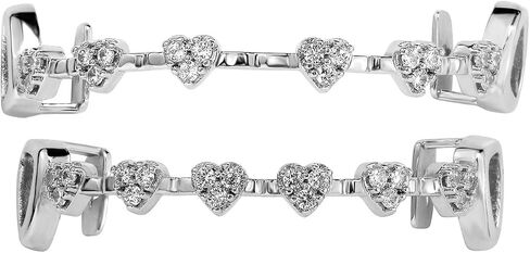 Fashion Silver Diamond Grilz Teeth Daily Street Fashion Rap Accessories for Men and Women in Saudi Arabia