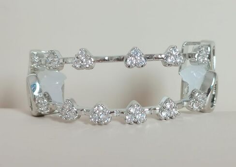 Fashion Silver Diamond Grilz Teeth Daily Street Fashion Rap Accessories for Men and Women in Saudi Arabia