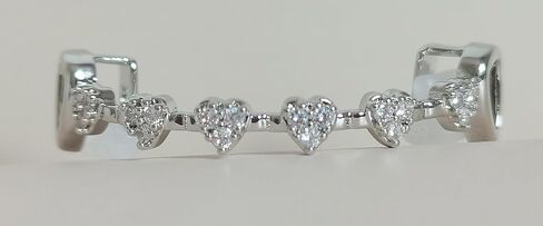 Fashion Silver Diamond Grilz Teeth Daily Street Fashion Rap Accessories for Men and Women in Saudi Arabia