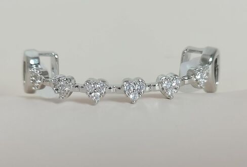 Fashion Silver Diamond Grilz Teeth Daily Street Fashion Rap Accessories for Men and Women in Saudi Arabia