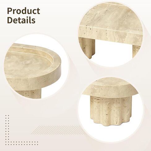 صينية الحجر الطبيعية ، صينية زخرفية الغرور ، شكل بيضاوي ، تصميم مصنوع يدويًا مع دعامات أسطواني ، صينية قوية لعداد المطبخ ، طاولة الطعام ، وديكور المنزل ، 9.6 × 3.7 × 3.1 in Kuwait