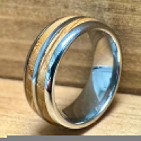 BW James Jewellers "The Bootlegger 8mm Scratch Resistant Barrel Barrel Wood Tungsten Rings للرجال مع Bourbon & Men's Comfor in Saudi Arabia
