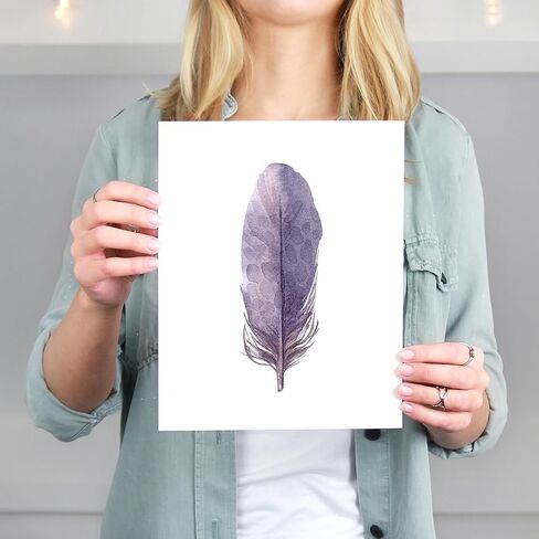 Vintage Bird Art Prints (Set of 6) - Unframed - 8x10s | Vintage Décor | Living Room Décor for Bird Lovers | Farmhouse Décor in Kuwait