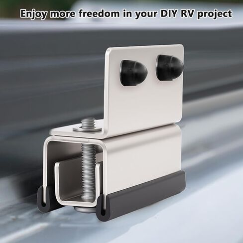 RV Solar Panel Bracket 4 ، مجموعات حوامل سقف من الفولاذ المقاوم للصدأ مع 8 غسالات ، متوافقة مع رام بروستر ، دوكاتو ، أقواس جبل فان سقف (A (2.8*1.1*2.3in)) in Kuwait