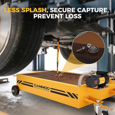 15 جالالًا مقلاة تصريف الزيت الكهربائي ، مضخة عالية التدفق 110 فولت ، 9.8 قدم خرطوم ، 200 واط محرك ، 2 عجلات دوارة قفل وعجلات اتجاهية مستقرة ، مقبض قابلة للطي ، الخدمة الثقيلة للشاحنات ، RVs ، سيارات الدفع الرباعي ، سوداء in Kuwait