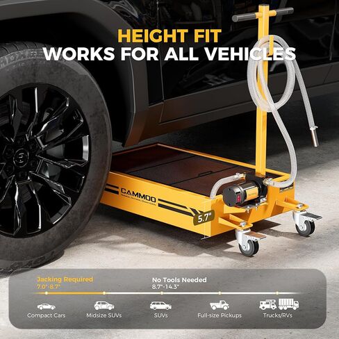 15 جالالًا مقلاة تصريف الزيت الكهربائي ، مضخة عالية التدفق 110 فولت ، 9.8 قدم خرطوم ، 200 واط محرك ، 2 عجلات دوارة قفل وعجلات اتجاهية مستقرة ، مقبض قابلة للطي ، الخدمة الثقيلة للشاحنات ، RVs ، سيارات الدفع الرباعي ، سوداء in Kuwait