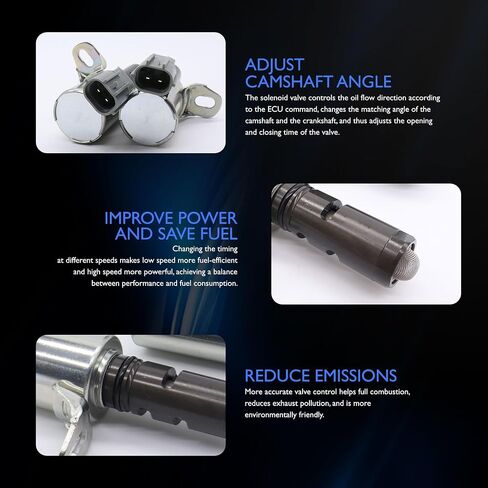 916-722 2 PCS محرك العادم متغير توقيت الصمام (VVT) متوافق مع Ford Escape 2013-2019 ، Fiesta 2011-2019 ، Fusion 2013-2020 ، Transit Connect 2014-2016 1.5L 1.6L in Kuwait