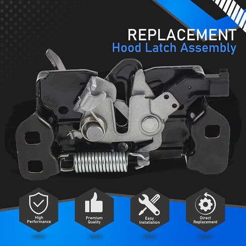 تجميع المزلاج هود متوافق مع 2011-2020 جيب جراند شيروكي 2011 2012 2013 2014 Dodge Durango Challenger Front Door Glatch Hood مستشعر مفتوح يستبدل 820-100 820100 4589688ae in Saudi Arabia