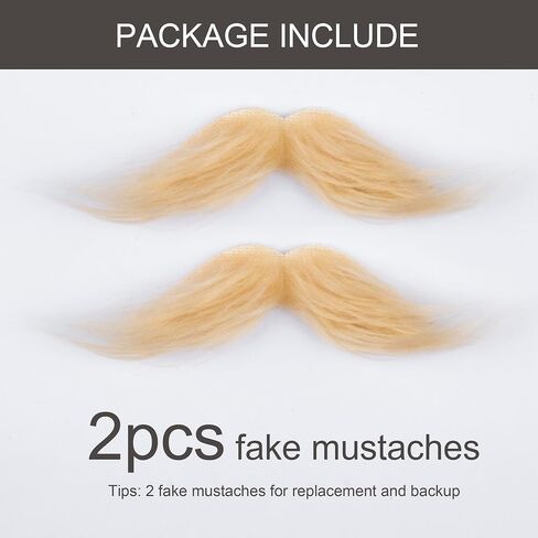 Yan Dream Classic Fake Mustache Self Adhesive Costume Facial Hair Stick On Fake Moustache for Party in Kuwait