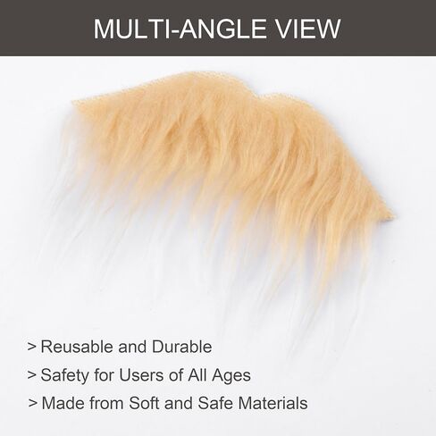 Yan Dream Classic Fake Mustache Self Adhesive Costume Facial Hair Stick On Fake Moustache for Party in Kuwait
