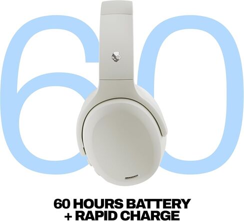 سماعات رأس سكل كاندي كراشر ANC 2 اللاسلكية بخاصية إلغاء الضوضاء مع باس حسي، بطارية 50 ساعة، سكل آي كيو، تمكين أليكسا، ميكروفون، تعمل مع أجهزة بلوتوث - أسود in Kuwait