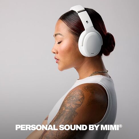 سماعات رأس سكل كاندي كراشر ANC 2 اللاسلكية بخاصية إلغاء الضوضاء مع باس حسي، بطارية 50 ساعة، سكل آي كيو، تمكين أليكسا، ميكروفون، تعمل مع أجهزة بلوتوث - أسود in Kuwait