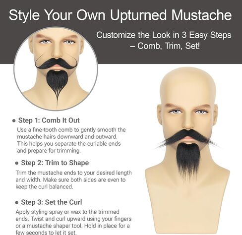 Yan Dream Self Doysive Happar Make Make و Goatee صغير ملحق زي شعر الوجه الخاطئ in Saudi Arabia