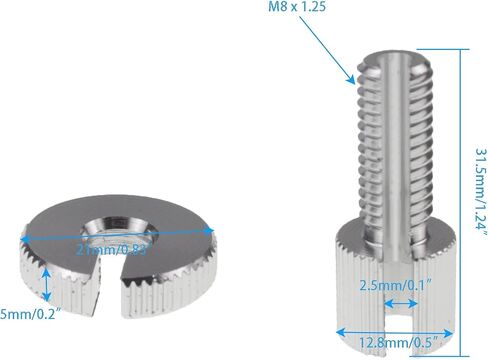4 PCS M10 Clutch Brake Cable Adjuster Screw,Universal Brake Clutch Cable Line Adjuster Screw Adjusting Nut Bolt with Slotted 10MM for Motorcycle Motorbike Moped Scooter Dirt Bike-Silver in Kuwait