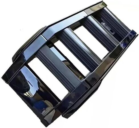 يناسب سلم السقف الجانبي لرفع سلم لاند روفر المدافع 110 2020-2025 سلم رفع قابل للطي (أسود لامع) in Kuwait