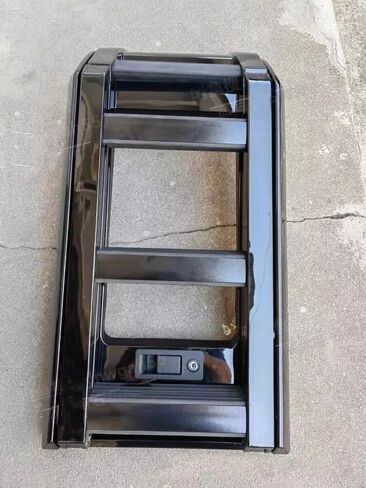 يناسب سلم السقف الجانبي لرفع سلم لاند روفر المدافع 110 2020-2025 سلم رفع قابل للطي (أسود لامع) in Kuwait