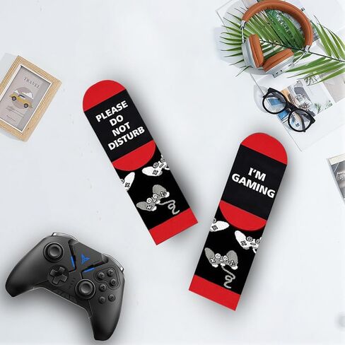 Stocking Stuffers For Men Teens-Christmas Essentials White Elephant Gifts Funny Christmas Stockings Gaming Socks in Saudi Arabia