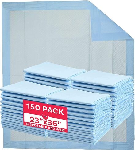 MedPride Disposable Underpads 23" X 36", 45 Gram, 150 Count in Saudi Arabia