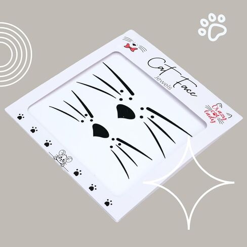 Cat Face Whiskers Stickers, Animal Face Jewels, Costume Accessories Face Gems Jewels,One Sheet Two Sets, Easy to Apply and Remove (Black) in Saudi Arabia