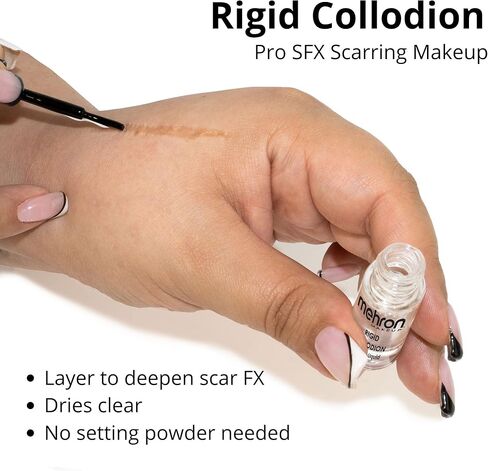 Mehron Rigid Collodion 0.125 oz & Spirit Gum Adhesive with Remover Kit | SFX Scar & Professional Face, Skin & Body Makeup in Saudi Arabia