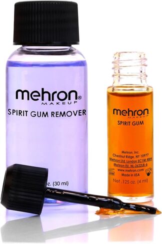 Mehron Rigid Collodion 0.125 oz & Spirit Gum Adhesive with Remover Kit | SFX Scar & Professional Face, Skin & Body Makeup in Saudi Arabia