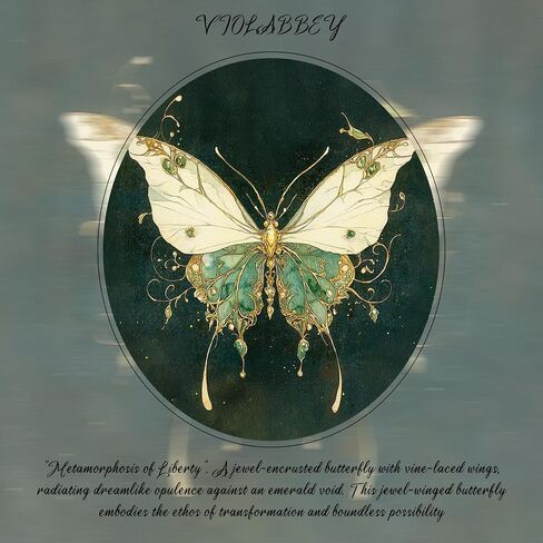 VILABBEY WALL ART CANVAS Framed Framed ، Butterfly Prints Emerald Green Decor Vintage Fantasy Paintasy لغرفة نوم حمام غرفة المعيشة ، 12x16in in Kuwait