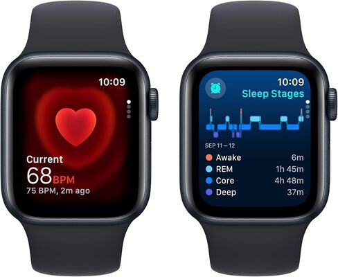 Apple Watch SE GPS 40mm Midnight Aluminium Case مع Midnight Sport Band - M/L in Saudi Arabia
