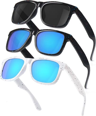 Kids Polarized Sunglasses Age 3-12 Toddler Shades for Boys Girls,Durable Sun Glasses with UV Protection in Kuwait