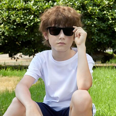 Kids Polarized Sunglasses Age 3-12 Toddler Shades for Boys Girls,Durable Sun Glasses with UV Protection in Kuwait