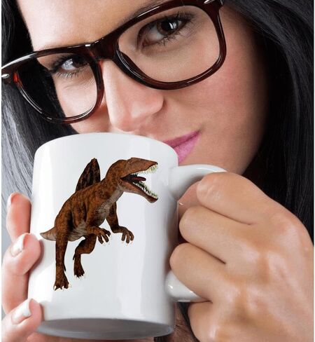 مجموعة هدايا Dinosaurus Dinosaur 3Drose - القدح ، البطاقة ، وسلسلة المفاتيح للأطفال - مثالية لمحبي الديناصورات وهدايا أعياد الميلاد in Saudi Arabia