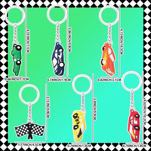 30pcs Race Car Keychain Bulk Keychains for Teens Race Car Themed Birthday Party Supplies Goodie Bag Fillers in Kuwait