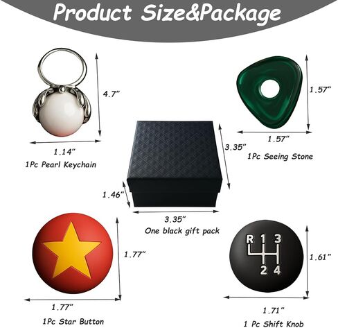 مجموعة هدية الرسوم المتحركة للأفلام الرعب ، مجموعة ملحقات قابلة للتحصيل ، لمشاهدة الحجر ، مقبض الحجر ، مقبض العتاد ، زر النجوم ، عين اللؤلؤ مع صندوق هدايا ، ملحقات كوزباني الرسوم المتحركة in Kuwait