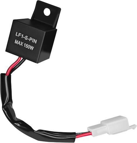 LED Flasher Relay, 12V 2Pin Motorcycle Electronic Flasher Relay for LED Turn Signal, Blinker Relays for Fixing Hyper Flashing Compatible with Honda Scooter Moped ATV Dirt Bike in Saudi Arabia