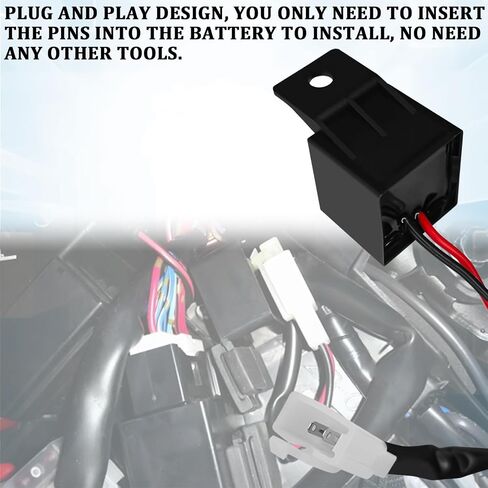 LED Flasher Relay, 12V 2Pin Motorcycle Electronic Flasher Relay for LED Turn Signal, Blinker Relays for Fixing Hyper Flashing Compatible with Honda Scooter Moped ATV Dirt Bike in Saudi Arabia