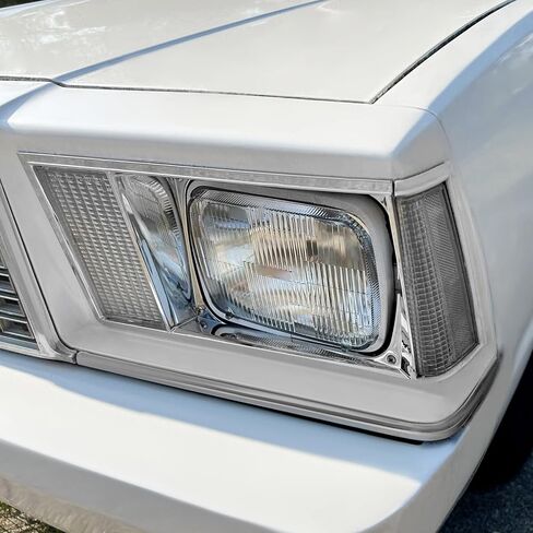 HECASA Pair Headlight Bezels Compatible with 1978-1979 Chevy Chevrolet Malibu El Camino GMC Caballero Front Headlamp Trim Chrome Replacement for GM463532 GM463531 Left & Right in Saudi Arabia