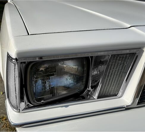 HECASA Pair Headlight Bezels Compatible with 1978-1979 Chevy Chevrolet Malibu El Camino GMC Caballero Front Headlamp Trim Chrome Replacement for GM463532 GM463531 Left & Right in Saudi Arabia