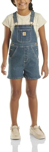 Carhartt Baby Loose Fit Jean Overall Shorts Denim Shortalls in Saudi Arabia