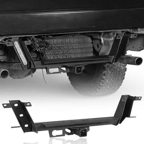 Hooke Road F150 Class 3 Trailer Hitch, 2-Inch Tow Receiver, Square Tube Frame for 2015-2025 Ford F-150, Heavy Duty Steel Rear Towing Hitch Bar in Saudi Arabia