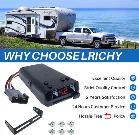 8508211 New Upgrade Proportional Brake Controller for 1-4 Axle Trailers (2/4/6/8 Brakes) - Replaces 8508220 Brake-EVN, Upgraded of 8507111 Time Delay IV-Fits Ford/GM/Chevy/Dodge/RAM/Toyota/Jeep in Saudi Arabia