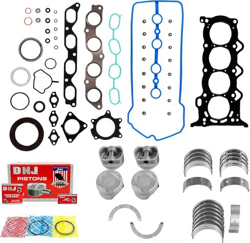 DNJ EK949A Engine Rebuild Kit for 2003-2018 Toyota Echo Yaris 1.5L L4 16V DOHC 1497cc in Saudi Arabia