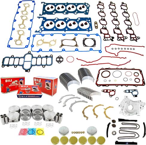 DNJ EK4170M Master Engine Rebuild Kit for 1999-2001 Ford E-150 Econoline ، E-150 Econoline Club Wagon ، E-250 Econoline 5.4L V8 16V SOHC 330CID in Saudi Arabia