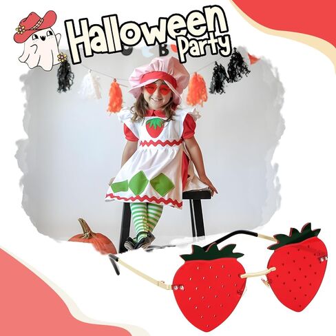 نظارة شمسية DDLP Strawberry للنساء فتيات الفراولة هدايا الهالوين in Saudi Arabia